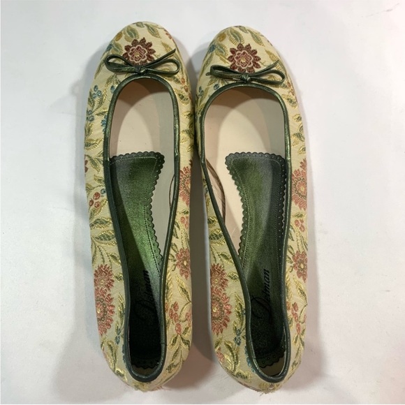 DELMAN Tapestry Ballet FLATS  Size 10 - Picture 11 of 12